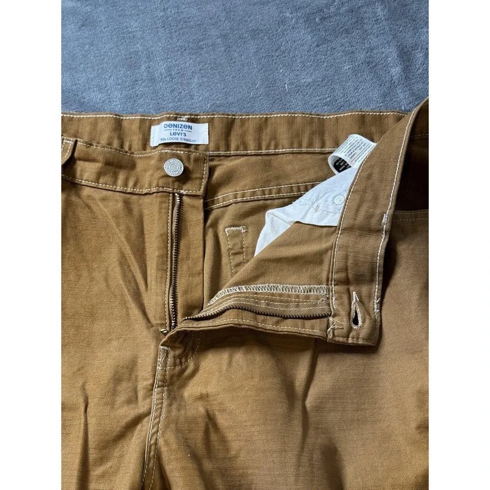 Denizen from Levi's Pants‎ Mens 38 Brown 90s Loose Straight Utility Carpenter